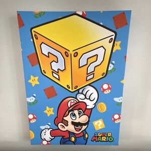 Nintendo Super Mario Light Up Canvas Wall Art Mario 12x16 in Vertical